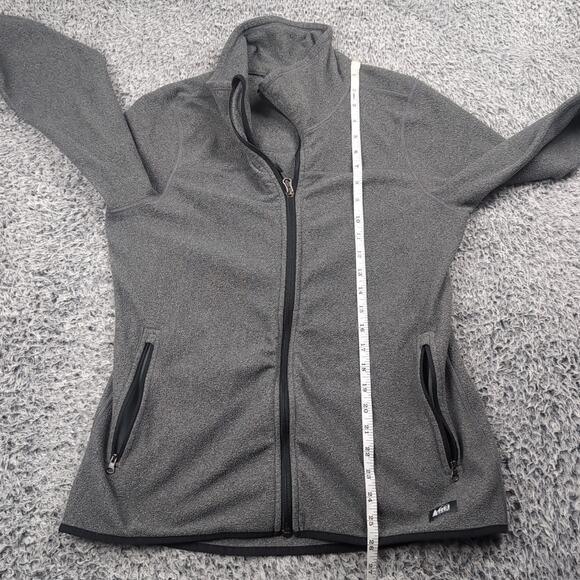 REI Co Op Jacket Adult Large Gray Fleece Winter Ski Coat Outdoor Casual Zip Up - Picture 4 of 6